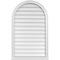 Ekena Millwork Round Top Surface Mount PVC Gable Vent w/ 2"W x 2"P Brickmould Sill Frame, 26"W x 42"H GVPRT26X4203SN - alternate 1